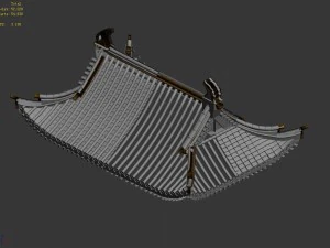 building - decoration - roof 07 3D Model