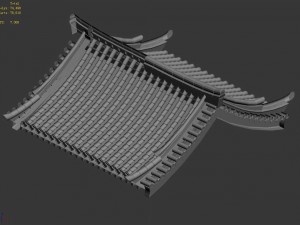 building - decoration - roof 08 Modelo 3D
