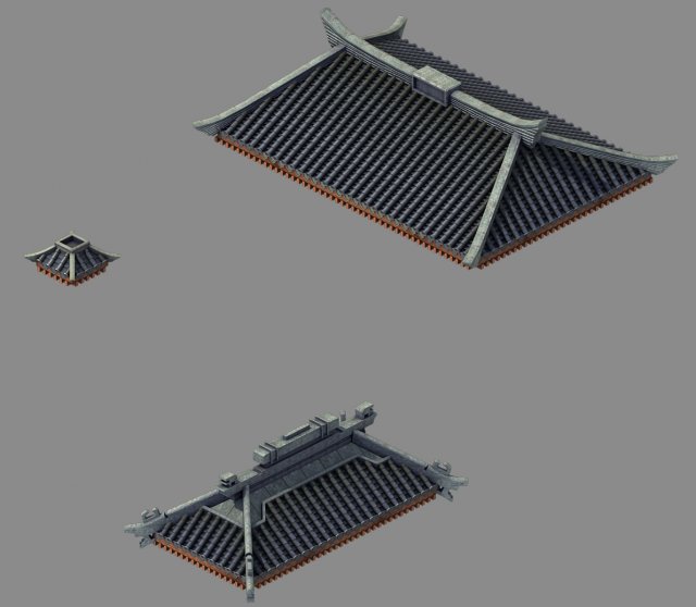 building - decoration - roof 12 Modelo 3D .c4d .max .obj .3ds .fbx .stl .blend 