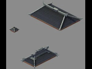 здание &ndash; отделка &ndash; крыша 12 3D Модель