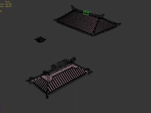 building - decoration - roof 12 3D Model