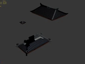 building - decoration - roof 12 3D Model