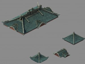 building - decoration - roof 13 3Dモデル