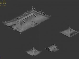 building - decoration - roof 13 3D Model