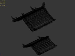 building - decoration - roof 14 3D Model