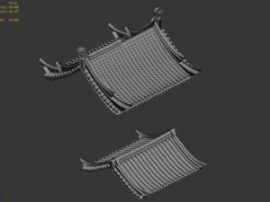 building - decoration - roof 14 3D Model