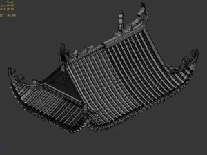 building - decoration - roof 15 3D Model