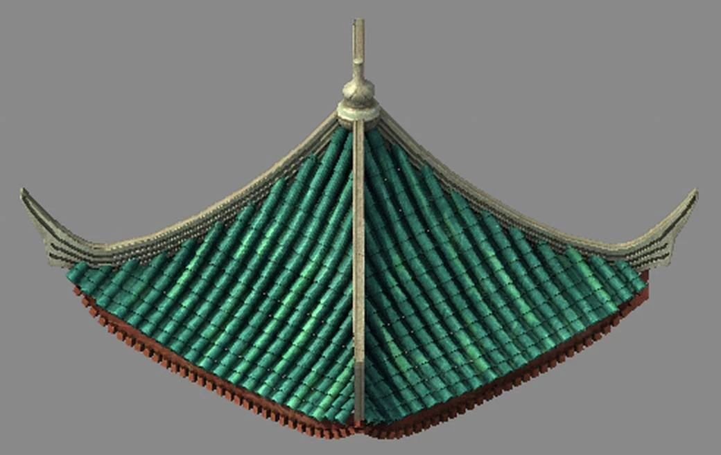 building - decoration - roof 16 3D Model .c4d .max .obj .3ds .fbx .stl .blend 
