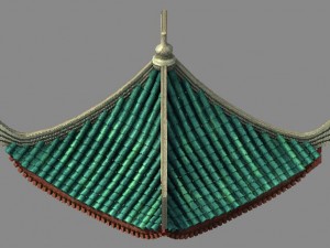 building - decoration - roof 16 3D Model