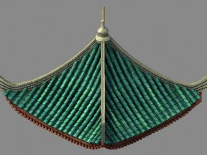 building - decoration - roof 16 3D Model