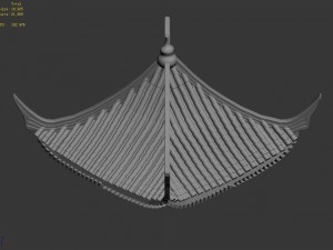 building - decoration - roof 16 Modello 3D