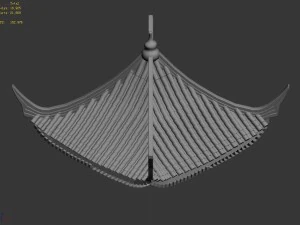 building - decoration - roof 16 3D Model