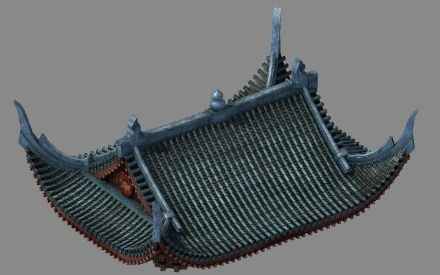 building - decoration - roof 19 Modelo 3D .c4d .max .obj .3ds .fbx .stl .blend 