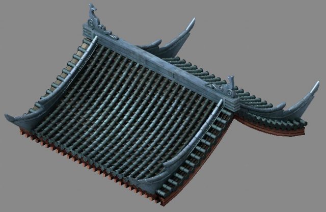 building - decoration - roof 20 3D-Modell .c4d .max .obj .3ds .fbx .stl .blend 