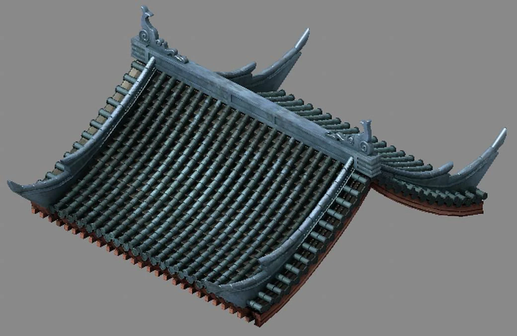 building - decoration - roof 20 3D Model .c4d .max .obj .3ds .fbx .stl .blend 