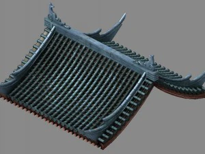Gebäude - Dekoration - Dach 20 3D Modell