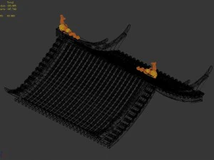 building - decoration - roof 20 3D Model