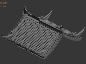 building - decoration - roof 20 3D Model