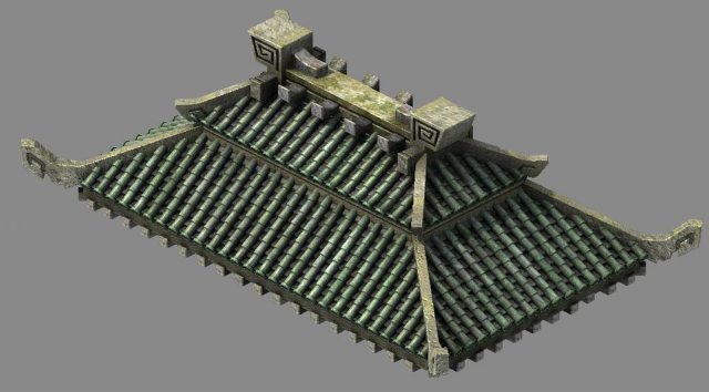 building - decoration - roof 21 Model 3D .c4d .max .obj .3ds .fbx .stl .blend