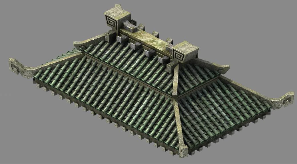 building - decoration - roof 21 3D Model .c4d .max .obj .3ds .fbx .stl .blend 