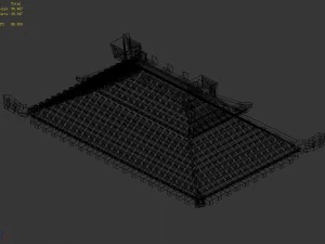 building - decoration - roof 21 3D Model