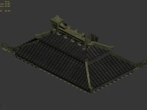 building - decoration - roof 21 3D Model
