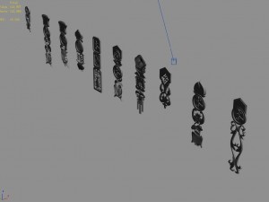 building decoration - hanging fish 01 Model 3D