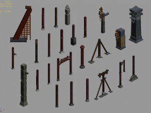 building decoration - pillar 02 3D Модель