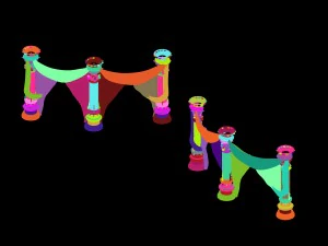 marriage - garden - pillar 01 3D Model