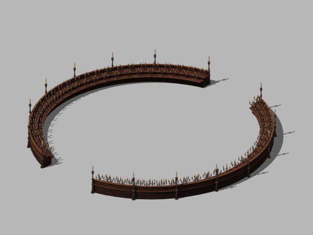 marriage - ground candlestick 01 Model 3D .c4d .max .obj .3ds .fbx .stl .blend 