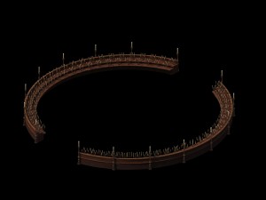 marriage - ground candlestick 01 Model 3D