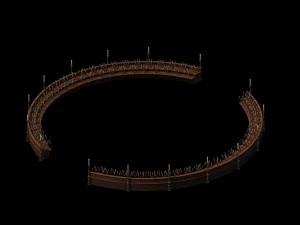 marriage - ground candlestick 01 3D Model