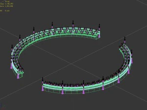 marriage - ground candlestick 01 3D Model