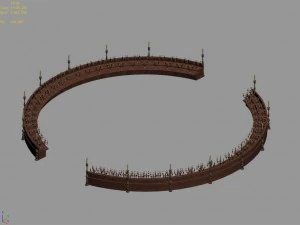 marriage - ground candlestick 01 3D Model