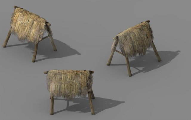 fairy mountains - straw door 02 Modèle 3D .c4d .max .obj .3ds .fbx .stl .blend 