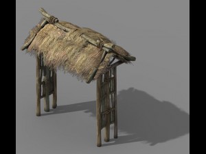 fairy mountains - straw gate 03 Modèle 3D