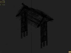 fairy mountains - straw gate 03 Modèle 3D