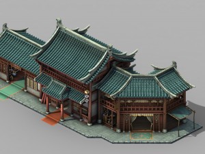 kaifeng city - market store 02 3D मॉडल