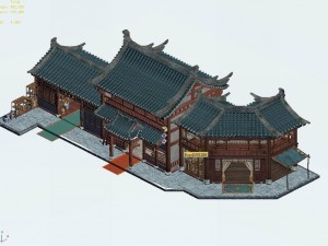 kaifeng city - market store 02 Modelo 3D