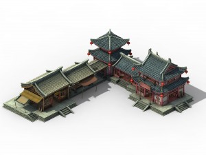 kaifeng city - medical hall 02 3D मॉडल