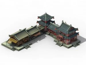 kaifeng city - medical hall 02 3D Model