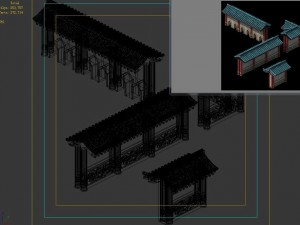 inn - fence - shing mun 2701 3D 模型