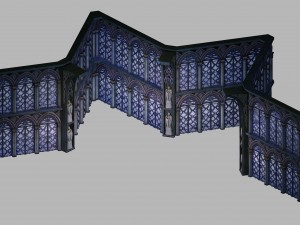 hexagram wall -01 3D Model