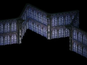 hexagram wall -01 3D Model
