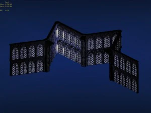 hexagram wall -01 3D Model