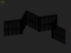 hexagram wall -01 3D Model