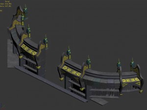 hexagram corner -01 Modello 3D