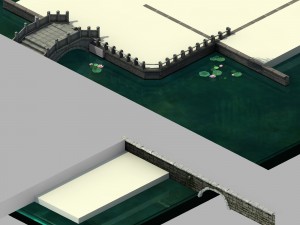 luoyang city - river bank 01 Modèle 3D