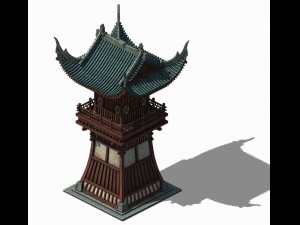 luoyang city - turret 01 3Dモデル