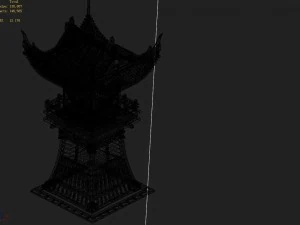luoyang city - turret 01 3D Model